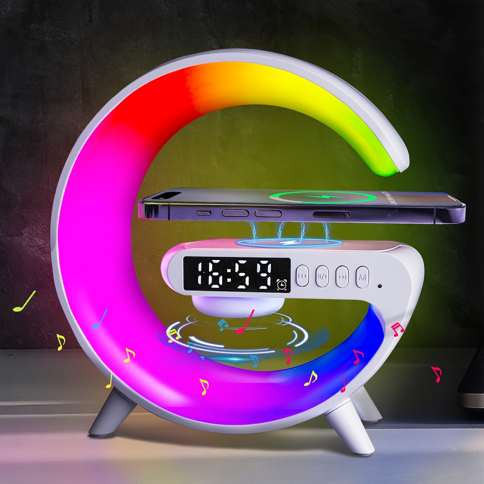 Smart Sunrise Alarm Clock With White Noise And Rgb Light - Temu