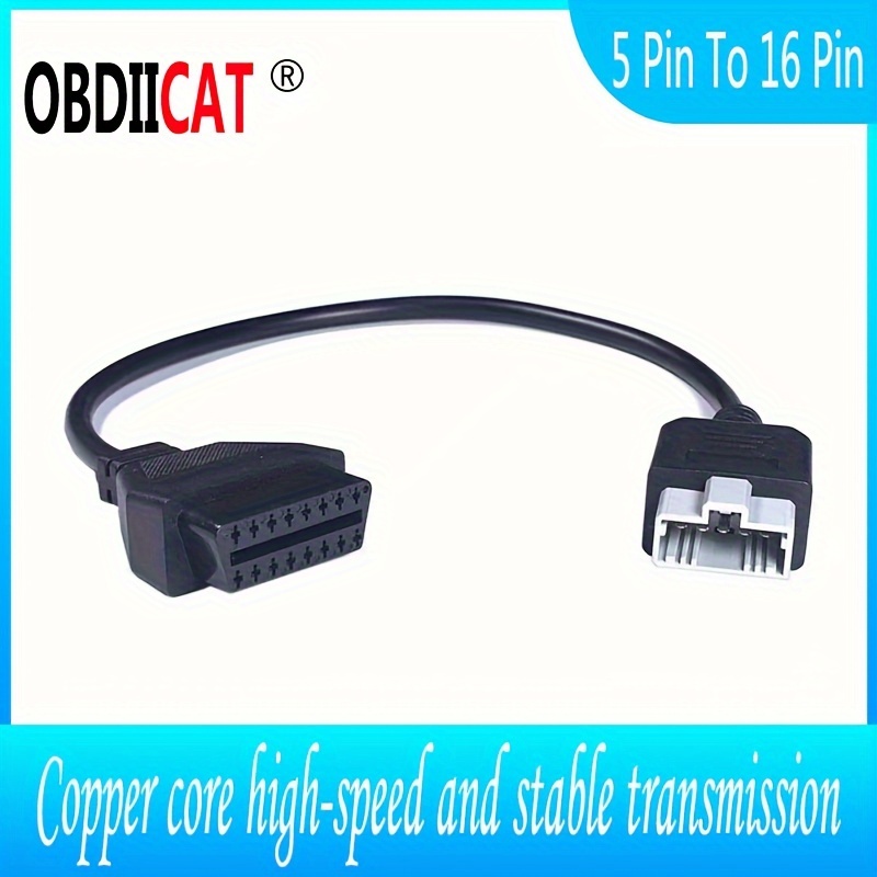 Connecteur d'extension de câble de données OBD2, rallonge de prise