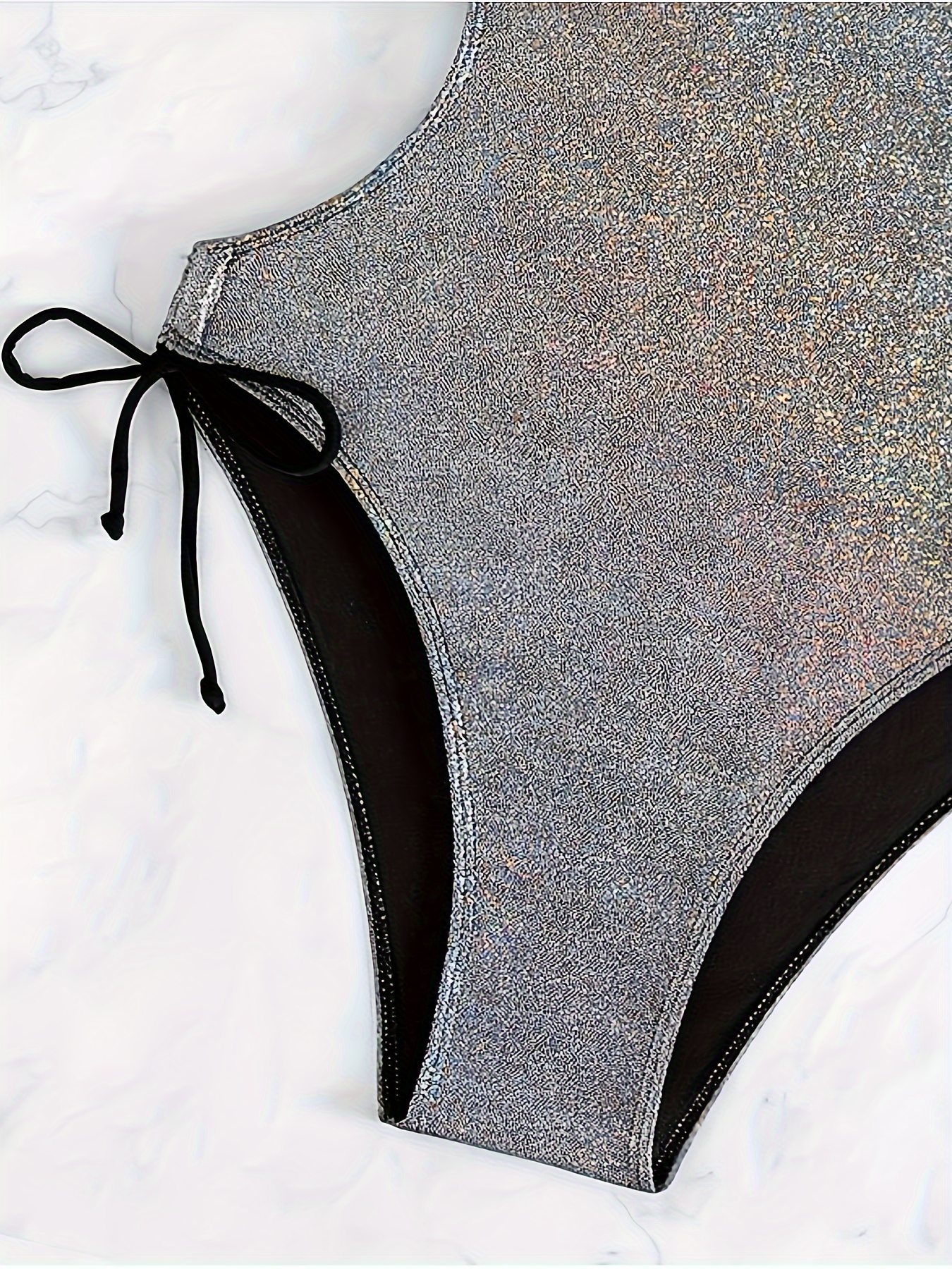 Silver Holographic Metallic One Piece Swimsuit, Plus Size Holographic  Bathing Suit, Glitter Plus Size Swimwear, Bikini One Piece Swimsuit 