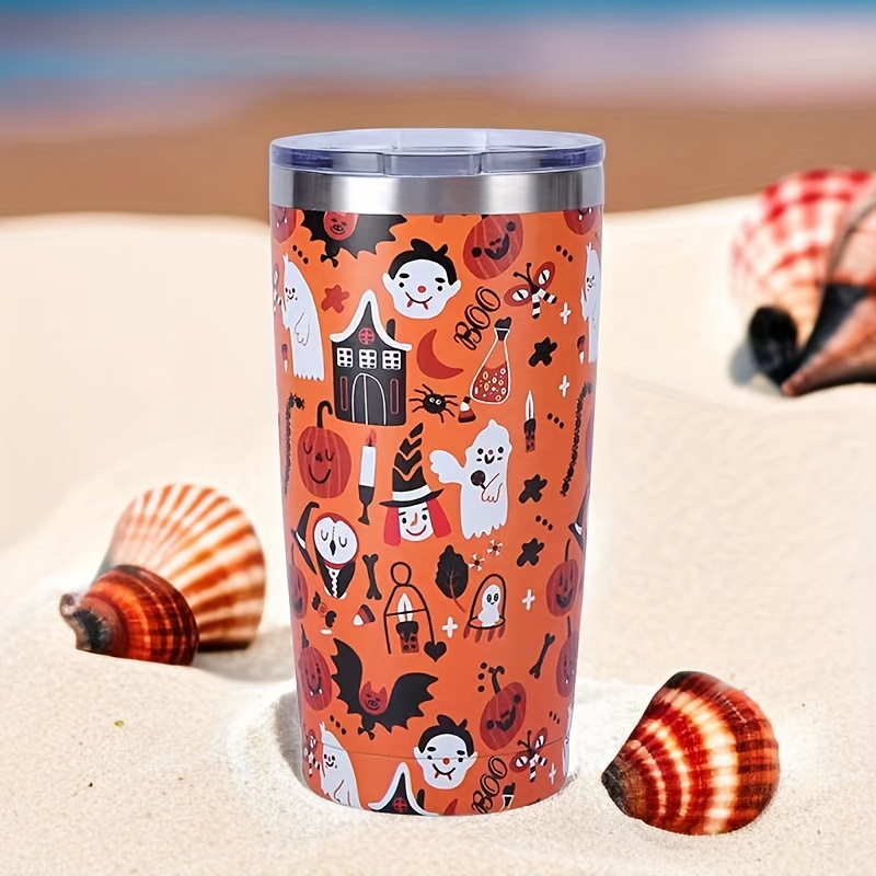 Double Walled Skull Tumbler With Lid And Straw - Perfect For Summer And  Winter Drinks, Travel, And Halloween Decor - Temu