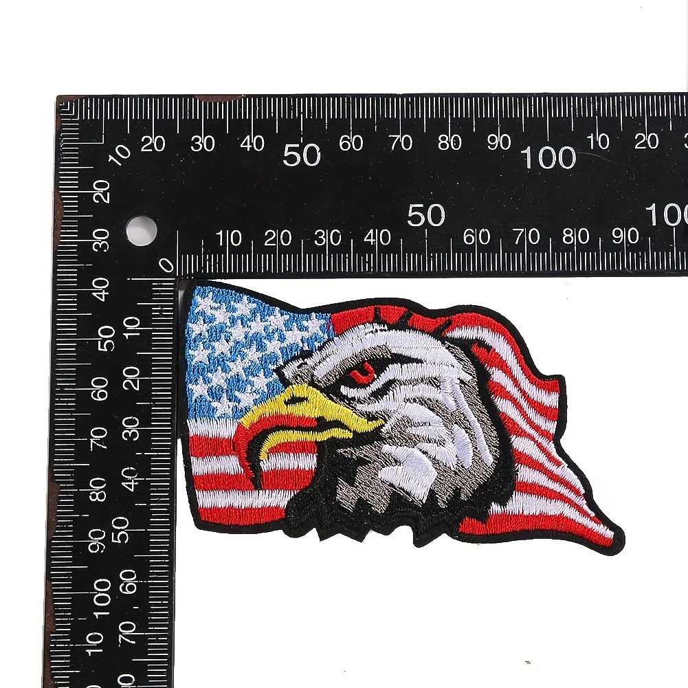 Eagle Embroidered Patch,iron on Patch,american Flag Badge,applique,sew  On,edge Burn Out,backpack Emblem, Fabric Patch,10.5cm12.2cm,c021 