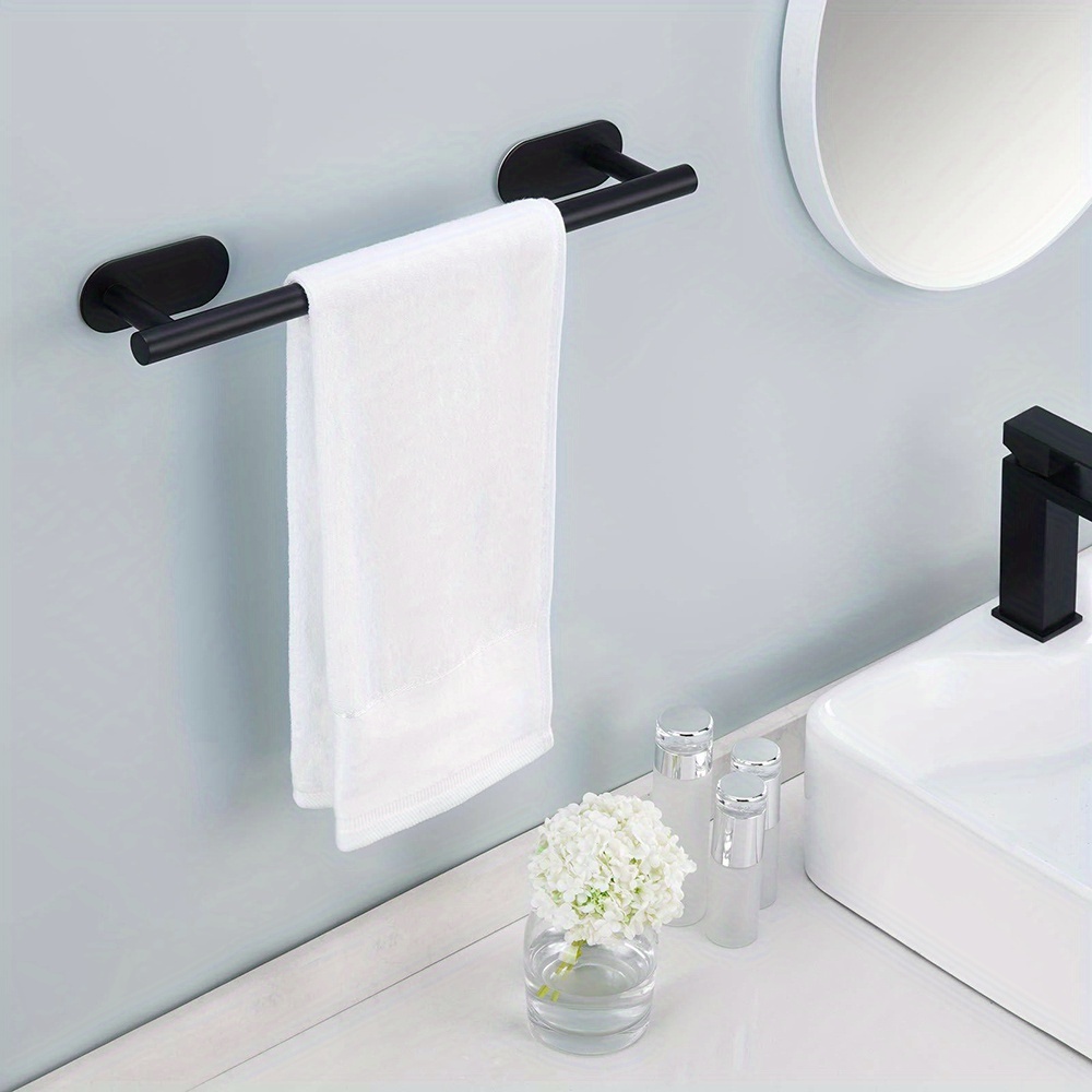 Toallero de baño, toallero adhesivo montado en la pared sin