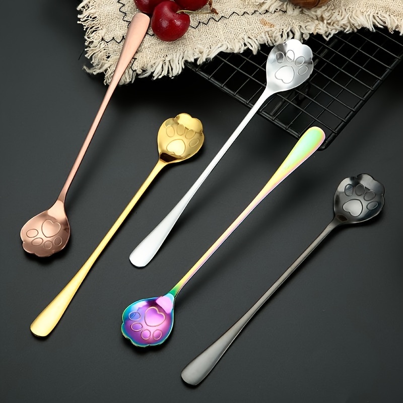 Ceramic Long Handle Spoon Cute Animal Style Spoon - Temu