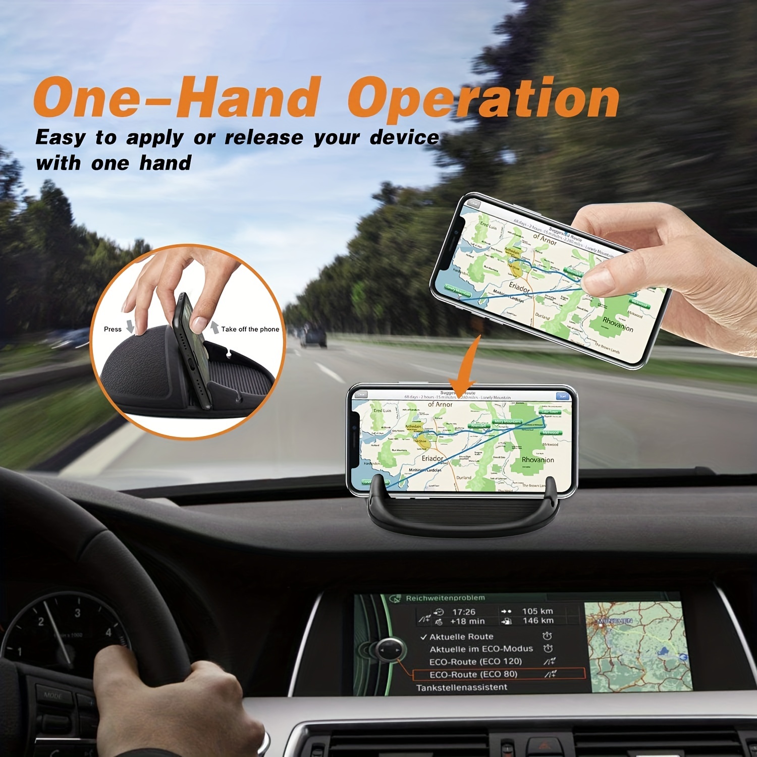 Silicone Car Phone Holder Pad Mat Dashboard Antislip Stand - Temu