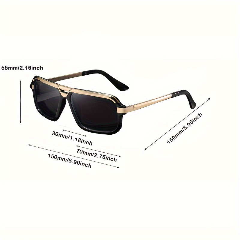 1pc Mens New Fashion Fishing Outdoor Cycling Sunglasses Unisex Dustproof  Metal Steam Punk Retro Party Casual Sunglasses With Glasses Case - Jewelry  & Accessories - Temu