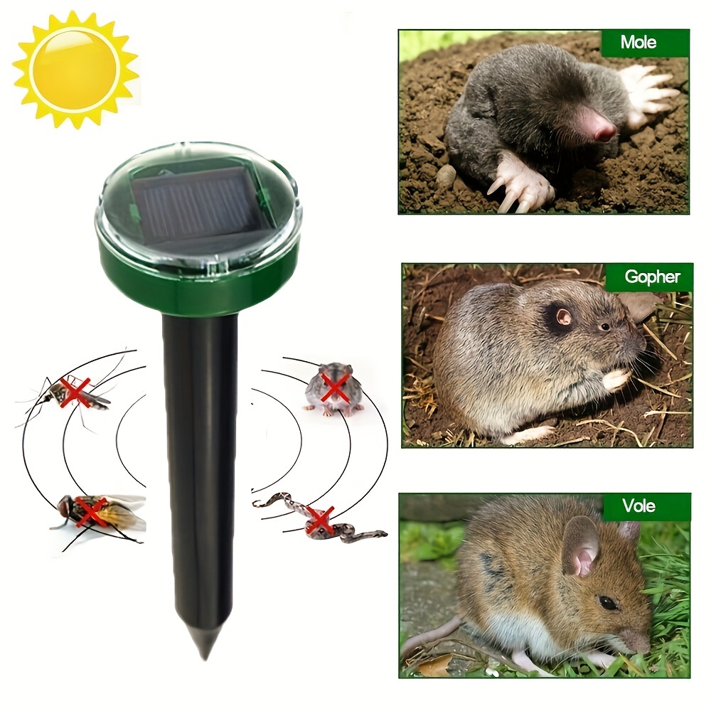 New Solar Mouse Repeller Square Mouse Model Ultrasonic - Temu