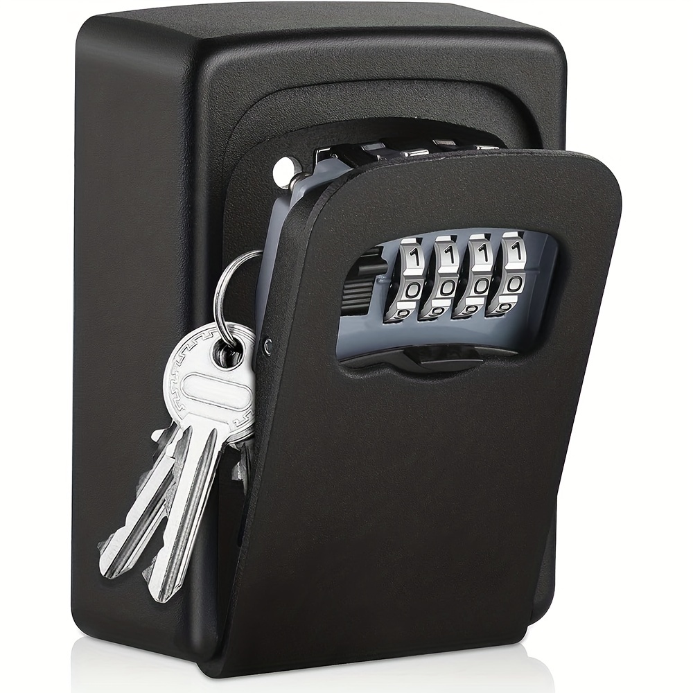 Key Lock Box for Outside - Rudy Run Wall Mount Lockbox for House Keys  Outdoor - Combination Key Hiders to Hide a Key - Waterproof Key Safe  Storage