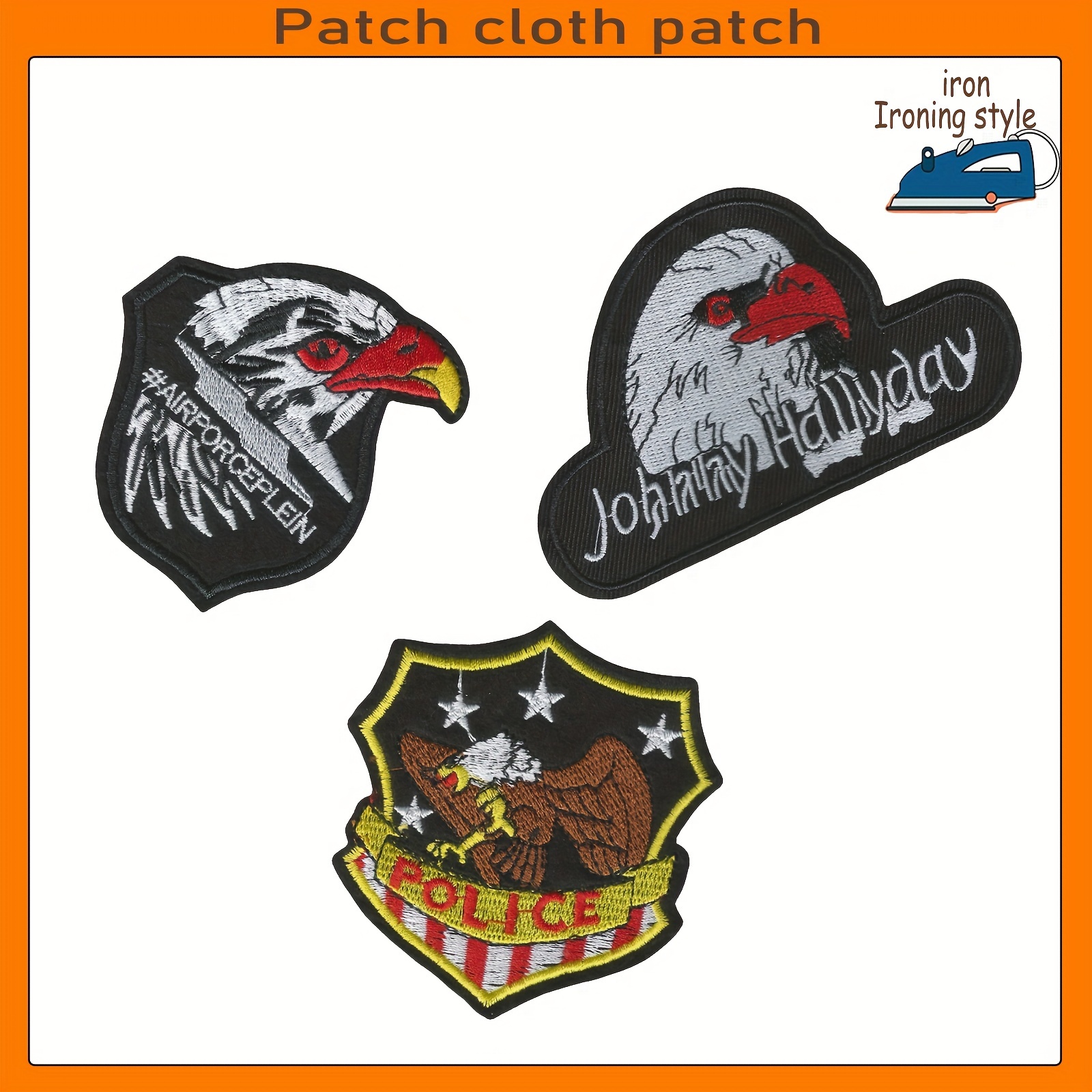 Skull Mexico Embroidered Patch Flag Armband Bag Matching Badge Iron Patches  for Clothing Sewing Embroidery Patches on Clothes