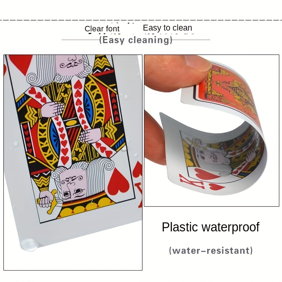 100% PVC nuovo modello di plastica impermeabile per adulti carte da gioco  gioco carte da