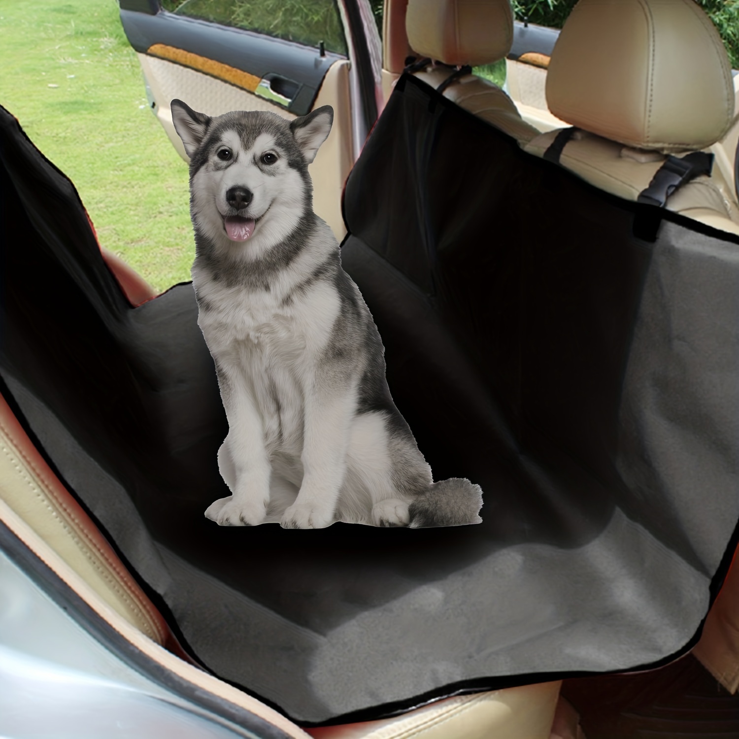 Funda protectora para asiento trasero de coche para perro