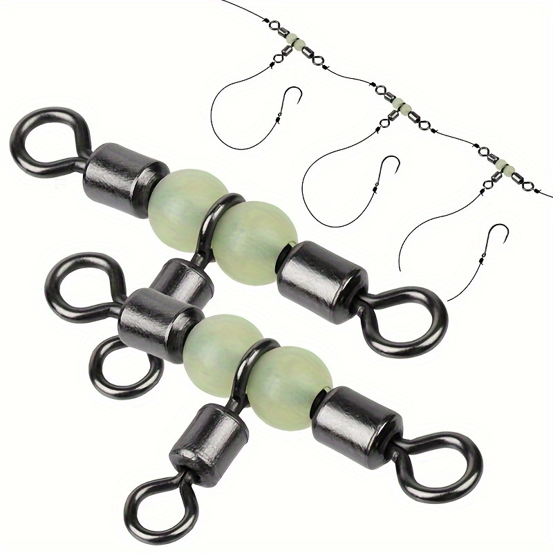 Copper Fishing Swivels Ring Fishing Tackle Hook Line - Temu