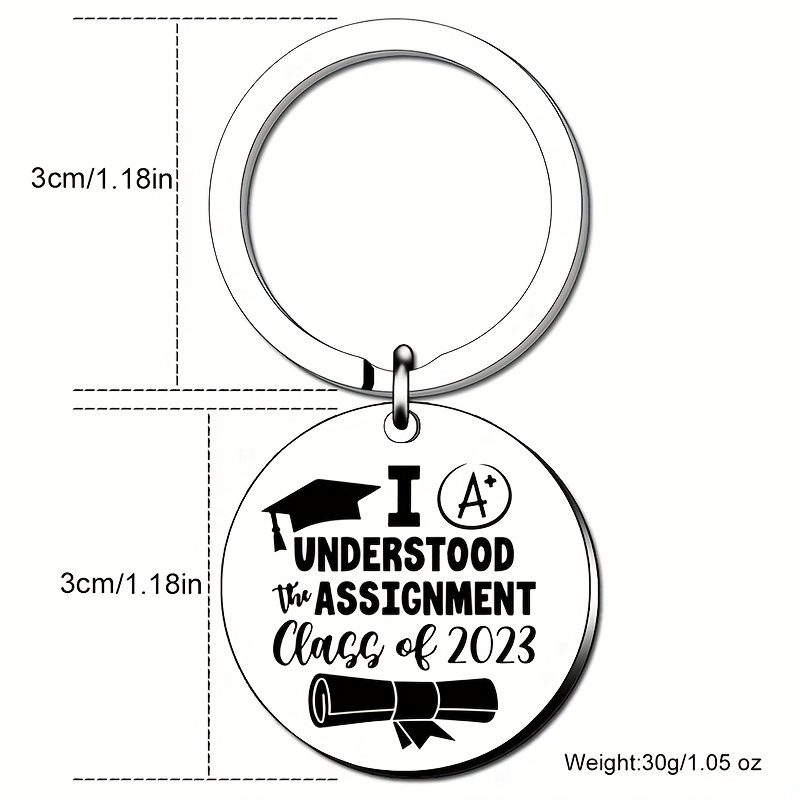 Graduation Gifts Key Chain Men Women Class 2023 Graduated - Temu