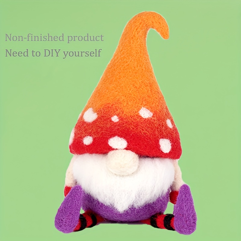 Gnomes Needle Felting Kits for Beginners DIY Christmas Gift, Home Decor  Craft