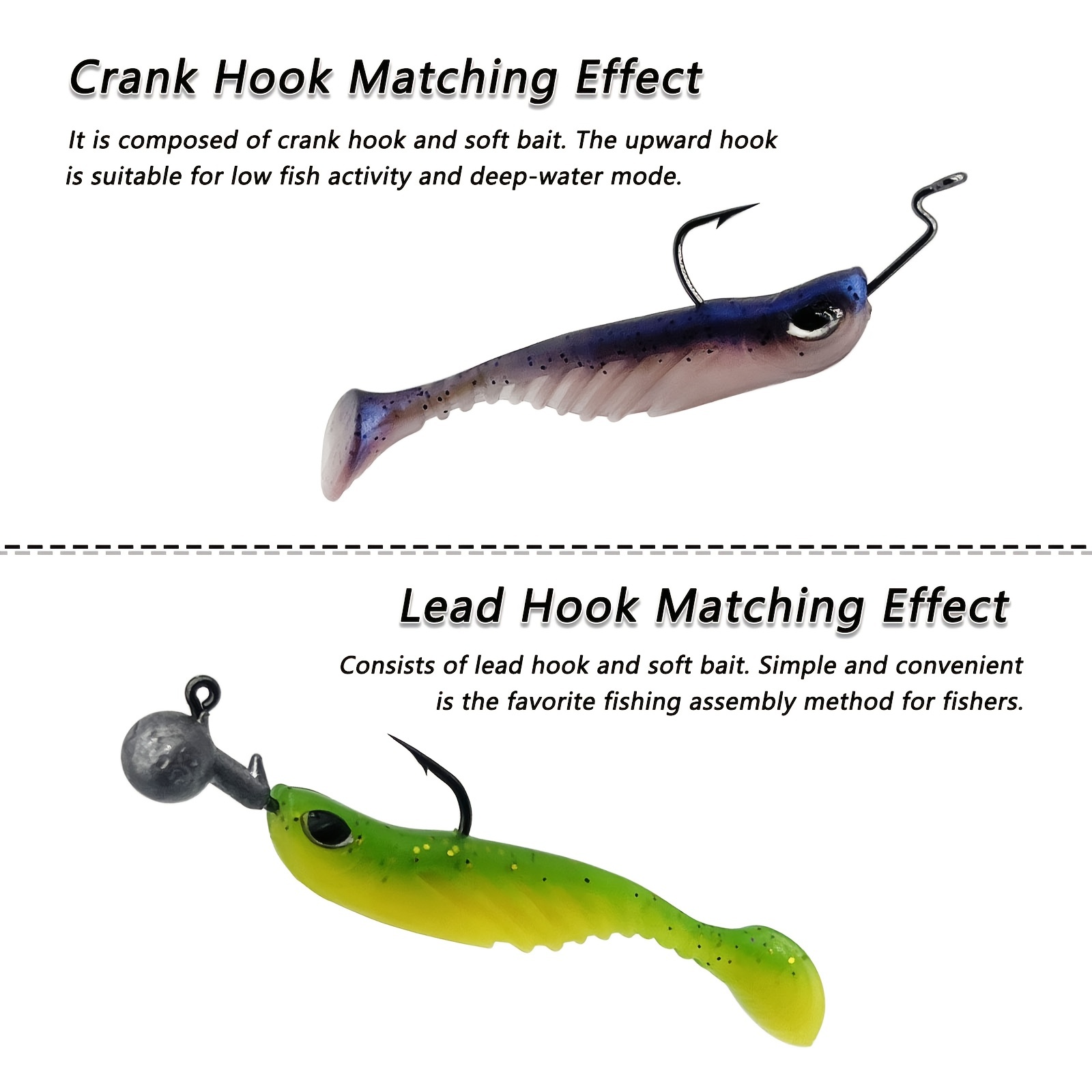Crappie Lures With Jig Heads Hooks Kit With Jig Head Hooks - Temu
