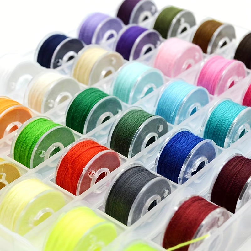 Multicolor Sewing Machine Bobbins Reusable Plastic Bobbins Spools