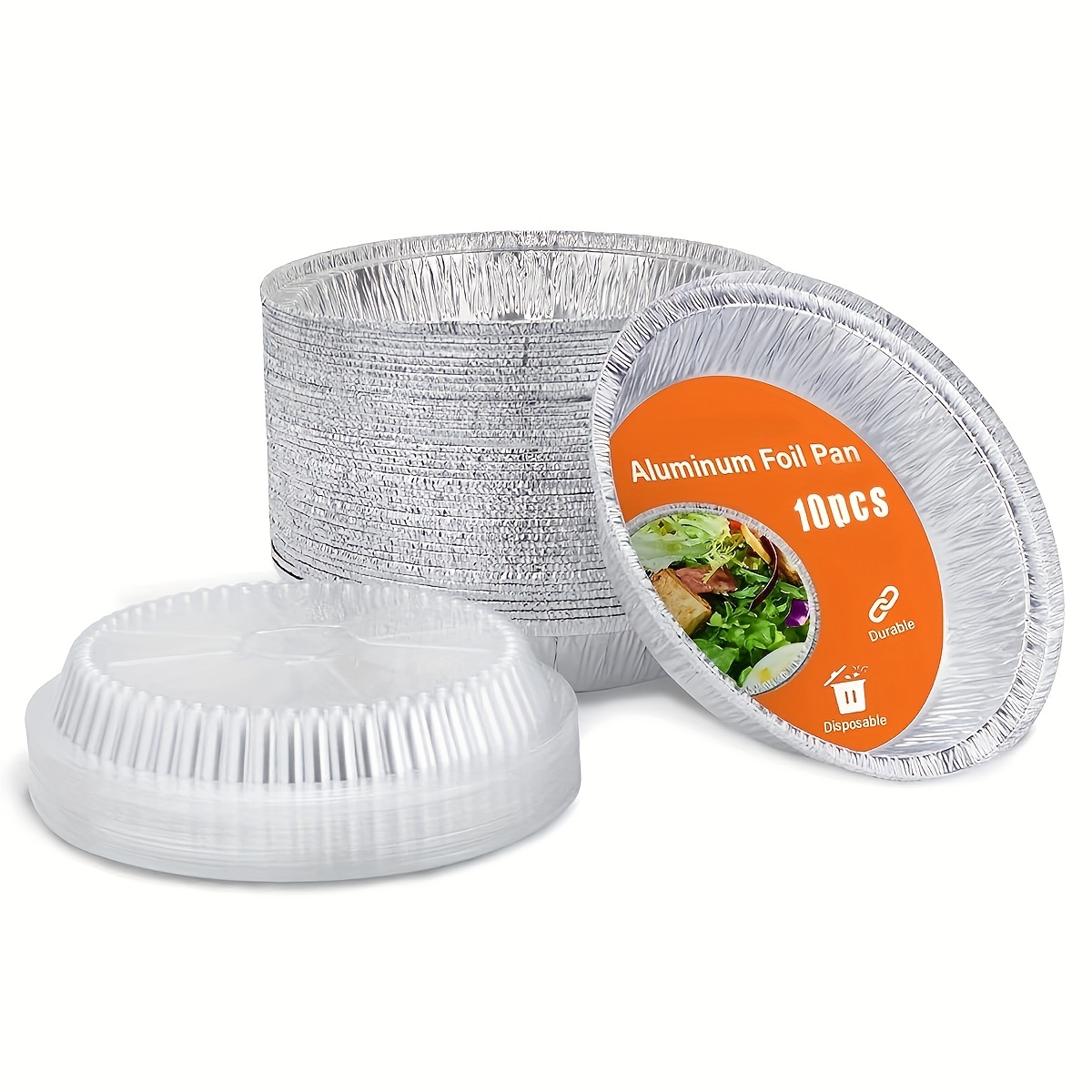 30 bandejas desechables de papel de aluminio de hojalata de hojalata  bandejas de asar contenedores para hornear cocinar congelado almacenamiento  de