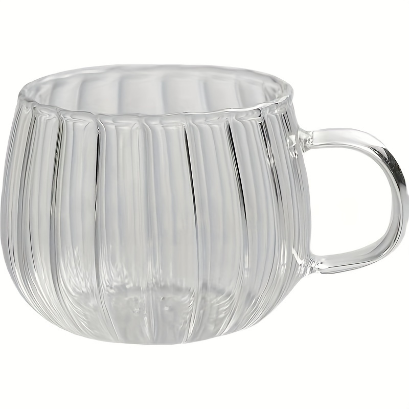 Tazas de café de vidrio transparente – Tazas resistentes al calor de 8  onzas para té, café, expreso,…Ver más Tazas de café de vidrio transparente  –