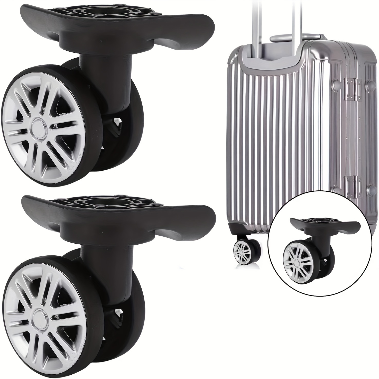 1PC Travel Suitcase Wheel Repair Accessories Luggage Mute Wheel Travel Bag  Parts