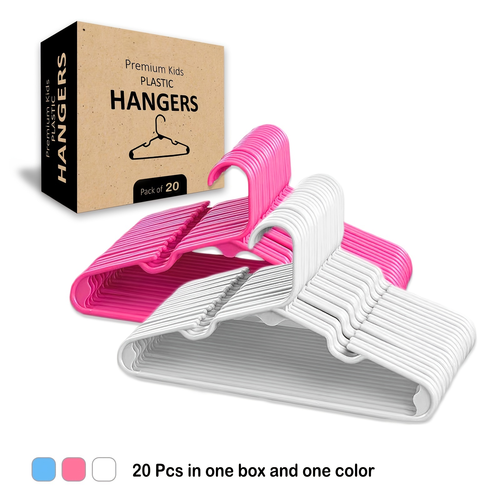 8 Pack Plastic Baby Hangers