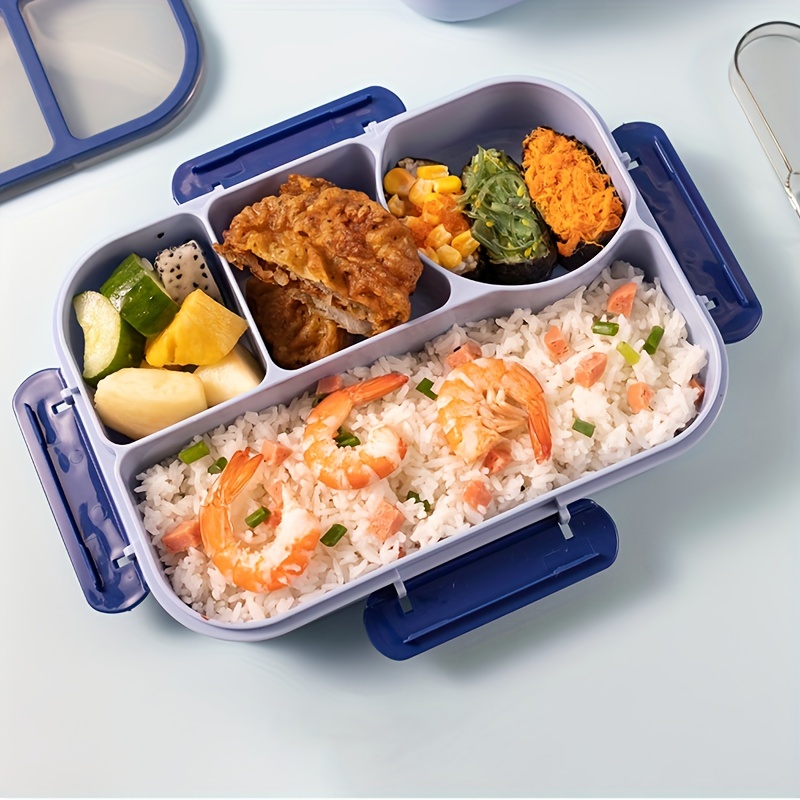 Leakproof Lunch Box For Teenagers And Workers - Large Capacity Bento Box  With Divided Grid Dinner Plate For Back School And Classroom Use - Temu