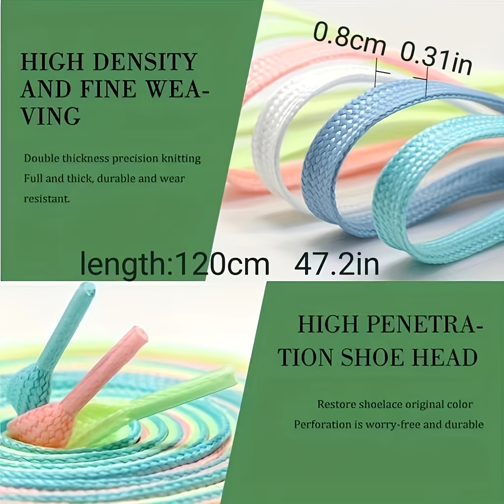 1pair luminous shoelaces mens womens sneakers shoelaces glow in the dark fluorescent shoelaces for party dance dress up details 3