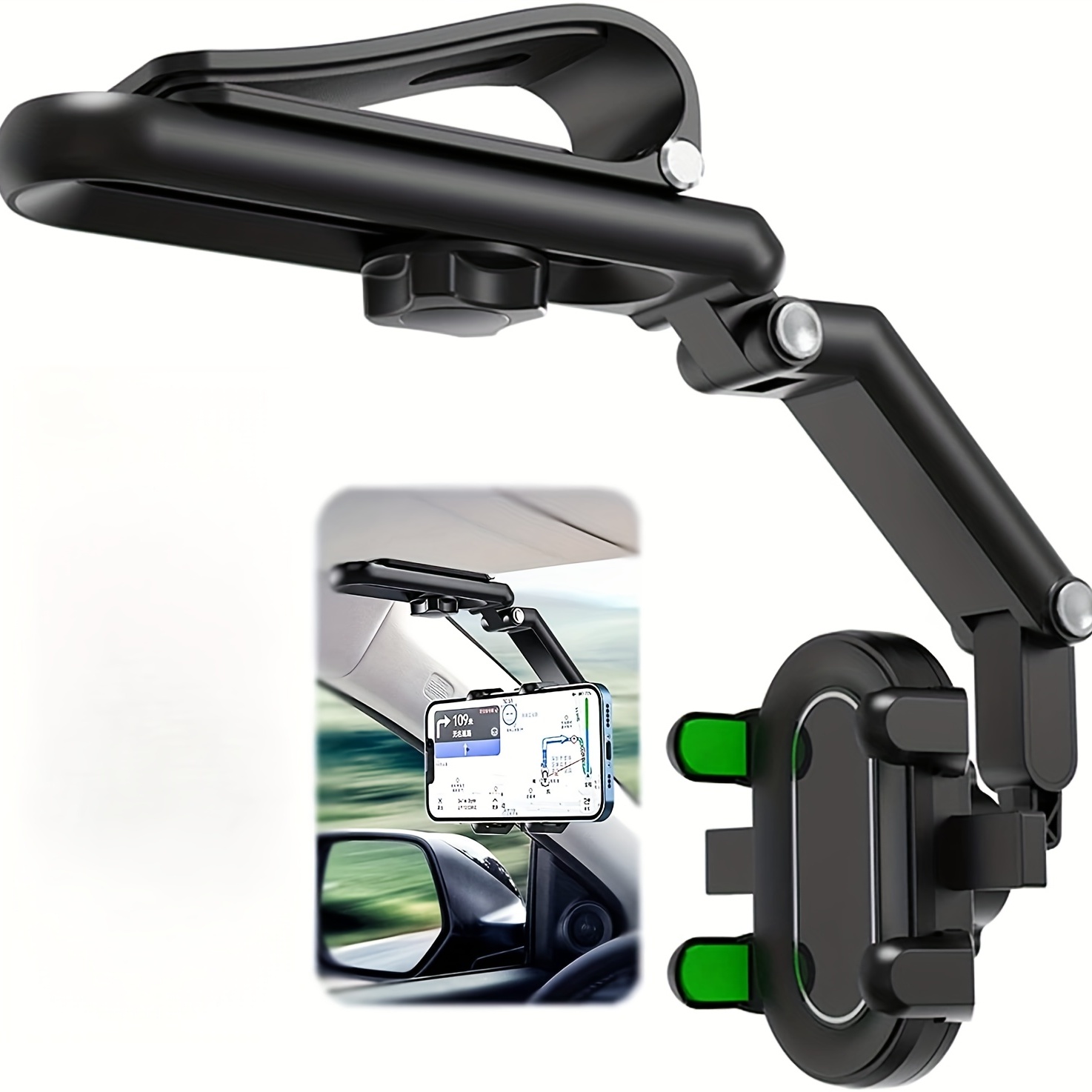 Comprar Soporte Universal ajustable para GPS, Clip giratorio para  salpicadero de coche, soporte para teléfono móvil, soporte de montaje para  visera solar