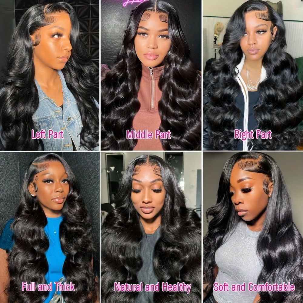  28 Inch Body Wave Lace Front Wigs 180 Density 13x4 HD