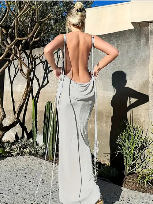 Backless Dresses For Women - Temu Canada
