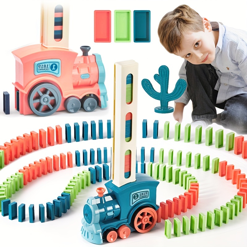 Tren Green Toys, azul y rojo