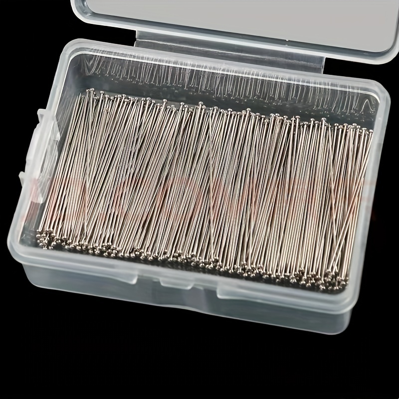 400pcs Straight Pins, Durable Stainless Steel Dressmaker Pins, Straight  Pins Sewing With Plastic Boxes, Fine Satin Pins, Flat Head Pins For Jewelry  Ma