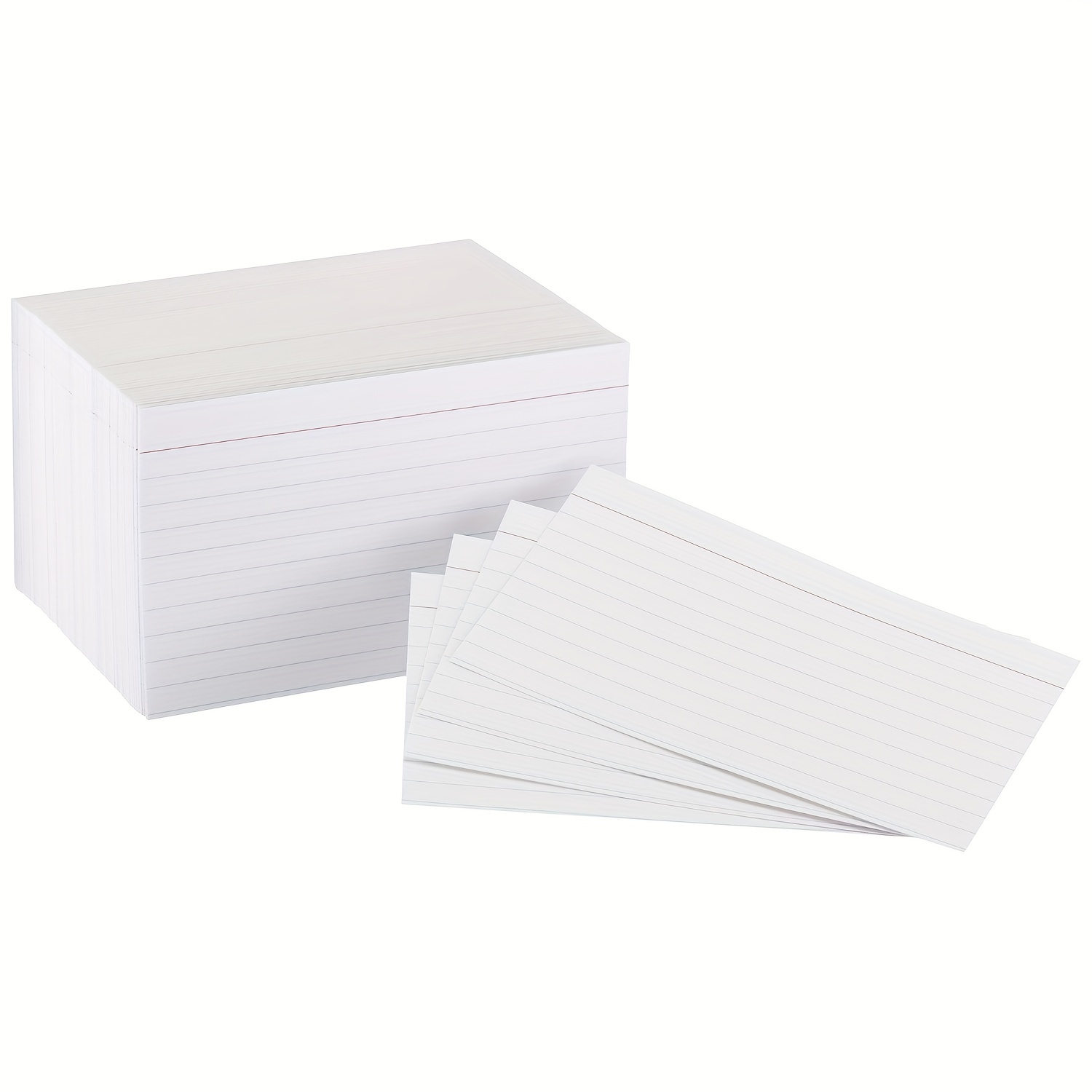 Ruled Flash Cards/Index Cards,White Card Stock,4 x 6 Inches, 100 Cards in  This Pack - Imprint