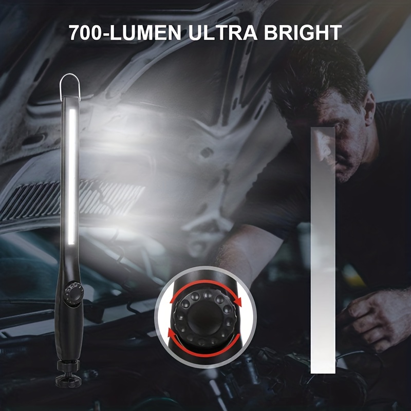 Lampada LED da Lavoro 500 Lumen Luce Emergenza Portatile per Casa Campeggio  Riparazioni Auto