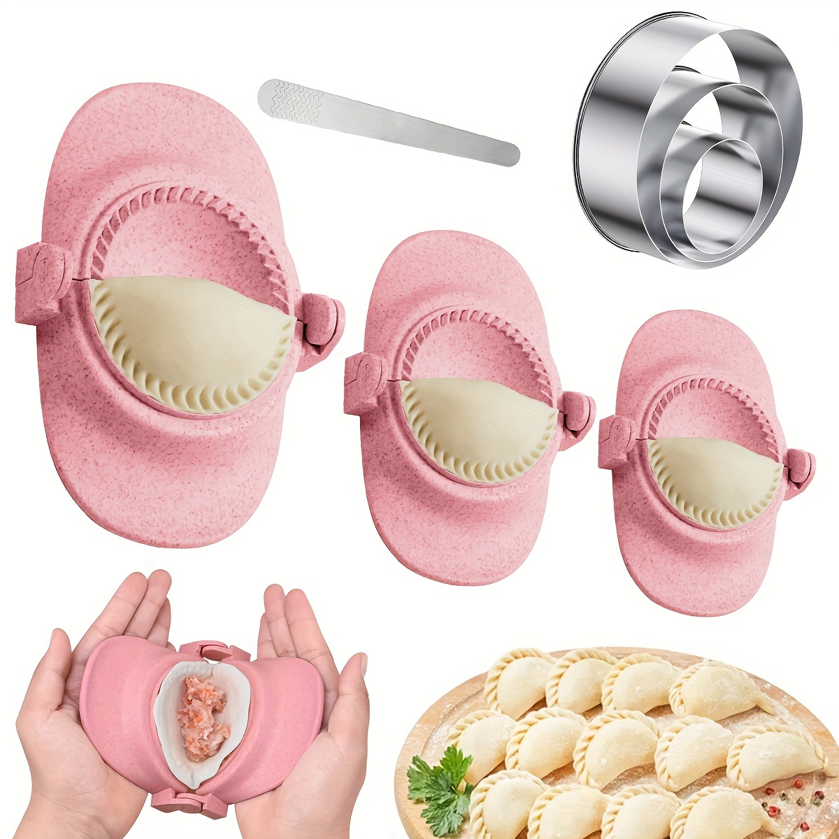 Dumpling Maker Dumpling Mold Set Cutter Dumpling Press Molds - Temu