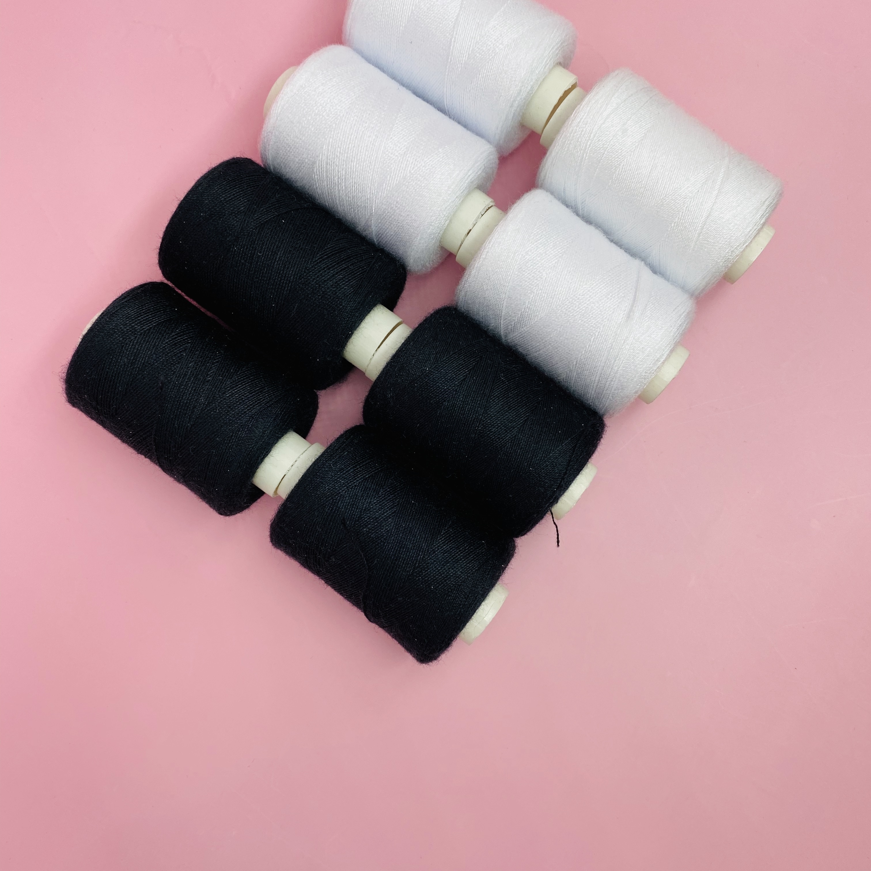 2Pcs 500M Sewing Thread Polyester Thread Set Strong And Durable Black White  Sewing Threads For Hand Machines - AliExpress