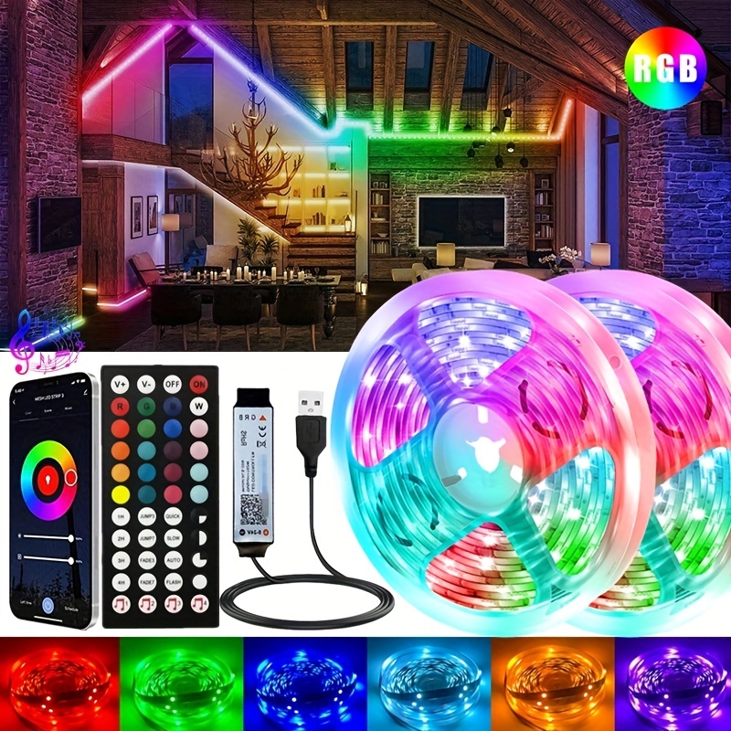 5050 Led Decorative Light Strip With Voice Controlled Sensing