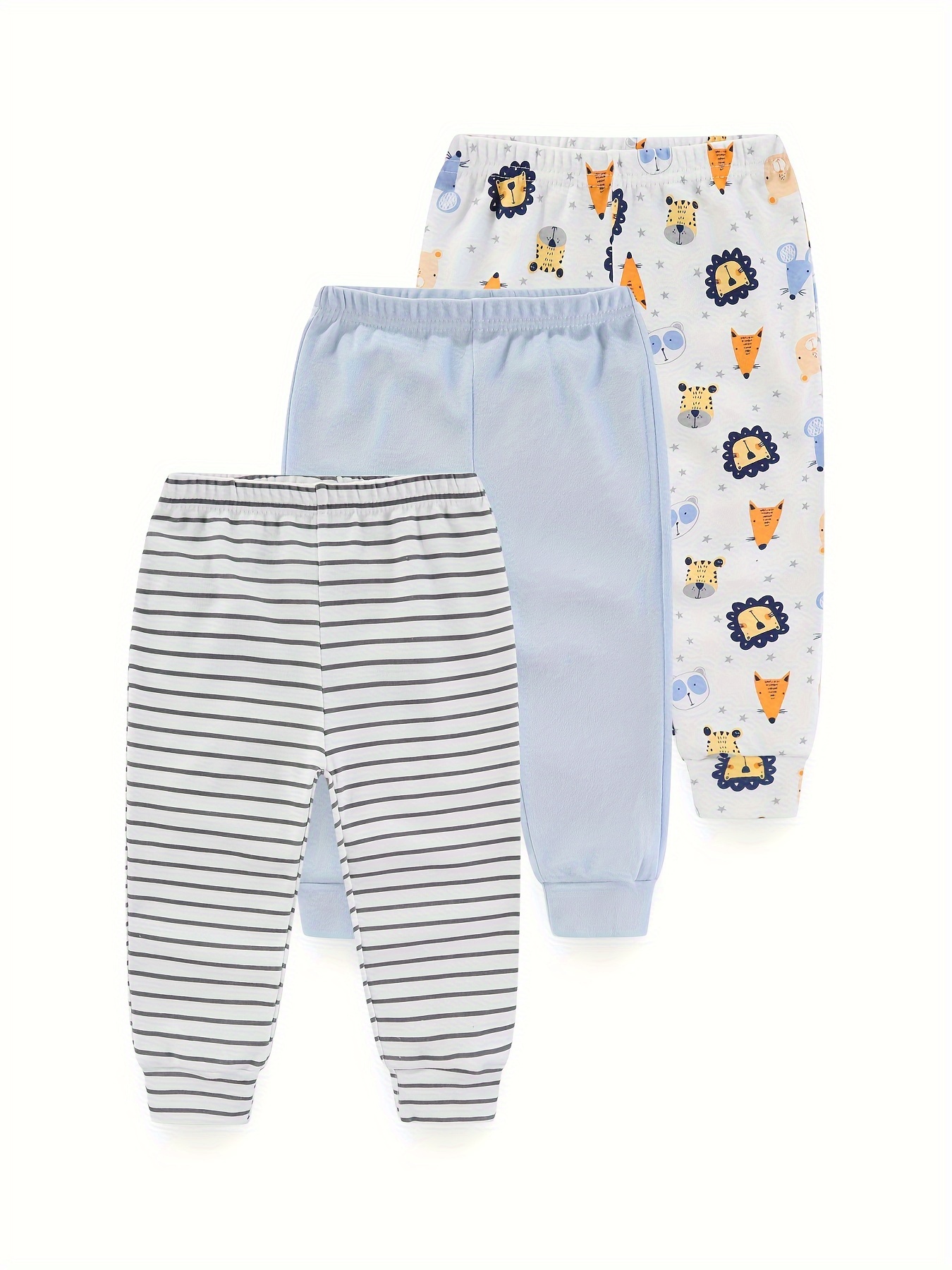 Kids Children Boys Underwear Set Cute Print Briefs Shorts Cotton Underwear  Trunks 3PCS Baby Girl Panties (Blue, 12-18 Months)