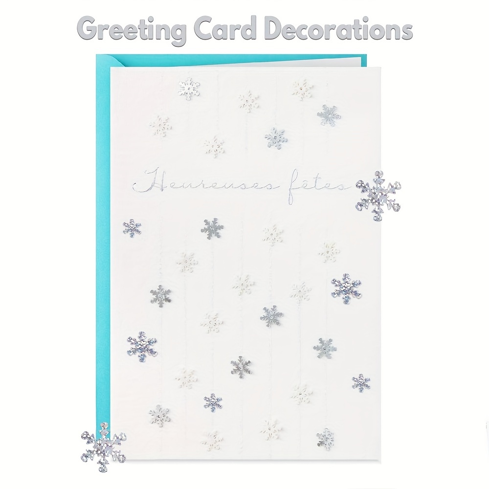  FOIMAS 1600pcs Christmas Snowflake Confetti,Iridescent  Snowflake Table Scatter Glitter for Winter Wonderland Party Home  Decoration,White & Blue : Home & Kitchen