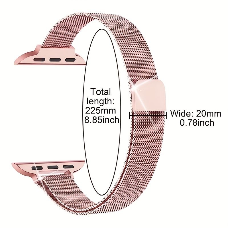 Cinturino Magnetico In Rete Compatibile Con Watch Cinturino Di Ricambio Per  Orologio Regolabile Solido Per Donna Uomo - Temu Italy