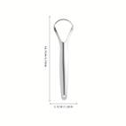 stainless steel u shaped tongue scraper tongue coating cleaning scraper fights bad breath remove stains from tongue coating portable packaging suitable for both men and women