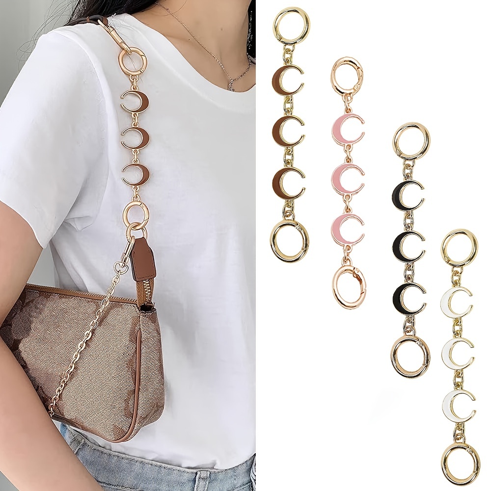 Purse Extender Decorative Bag Strap Golden Metal Bag Chain - Temu