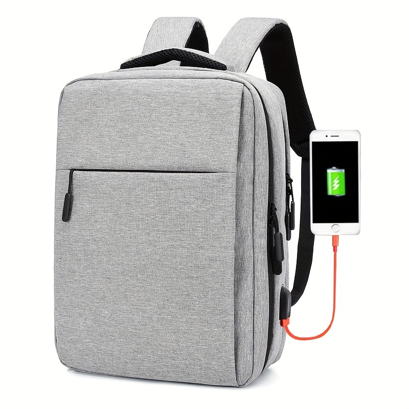  Mochila escolar, mochila para portátil de 17.3 pulgadas, mochila  para adolescentes y niños, mochila universitaria con puerto de carga USB,  resistente al agua : Electrónica