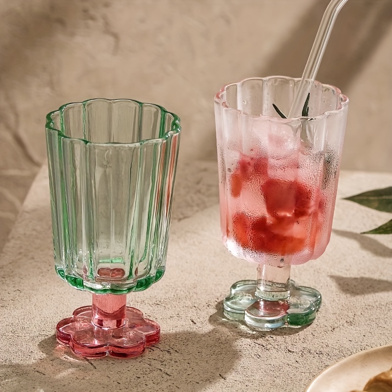 Water Glasses, Glass Goblet, French Style Wine Cup, Home Drinking Glass,  Decorative Glass GobletGlass Goblet French Style Wine Cup Home Drinking  Glass Decorative Glass Goblet 