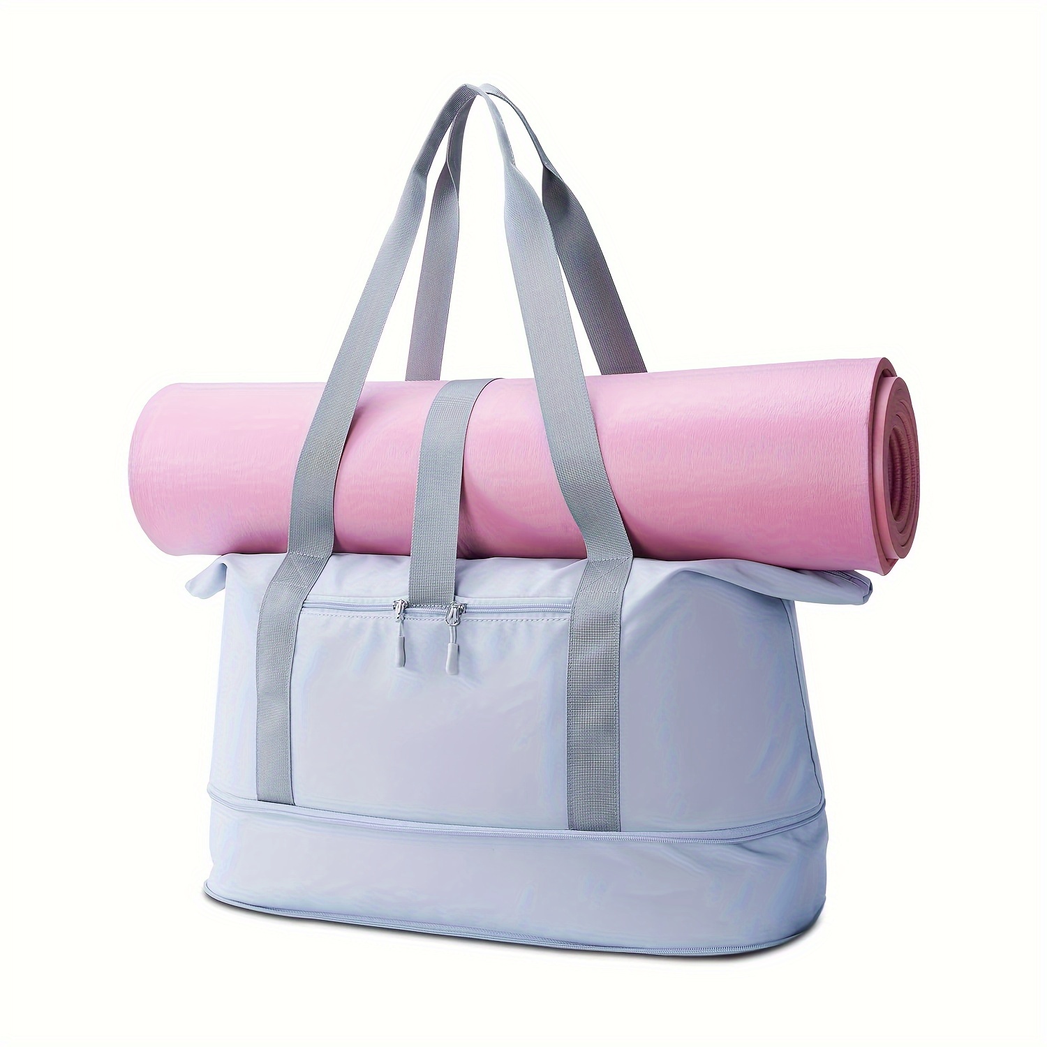 Sports Gym Bag Wet Pocket Shoes Compartment Yoga Mat Holder - Temu Canada