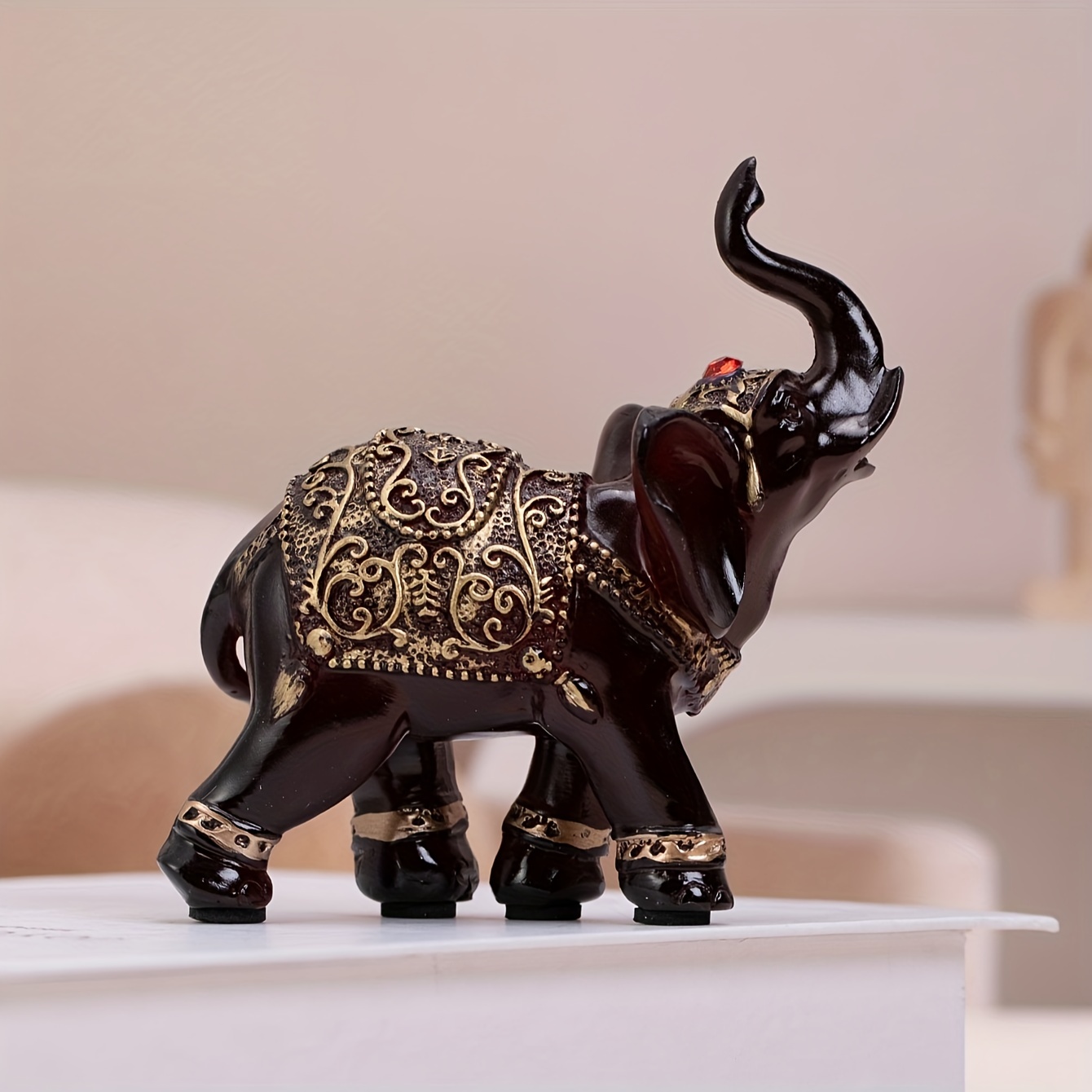 Elephant Decor Statue, Elephant Gifts for Women, Modern Home Decor Accents  for