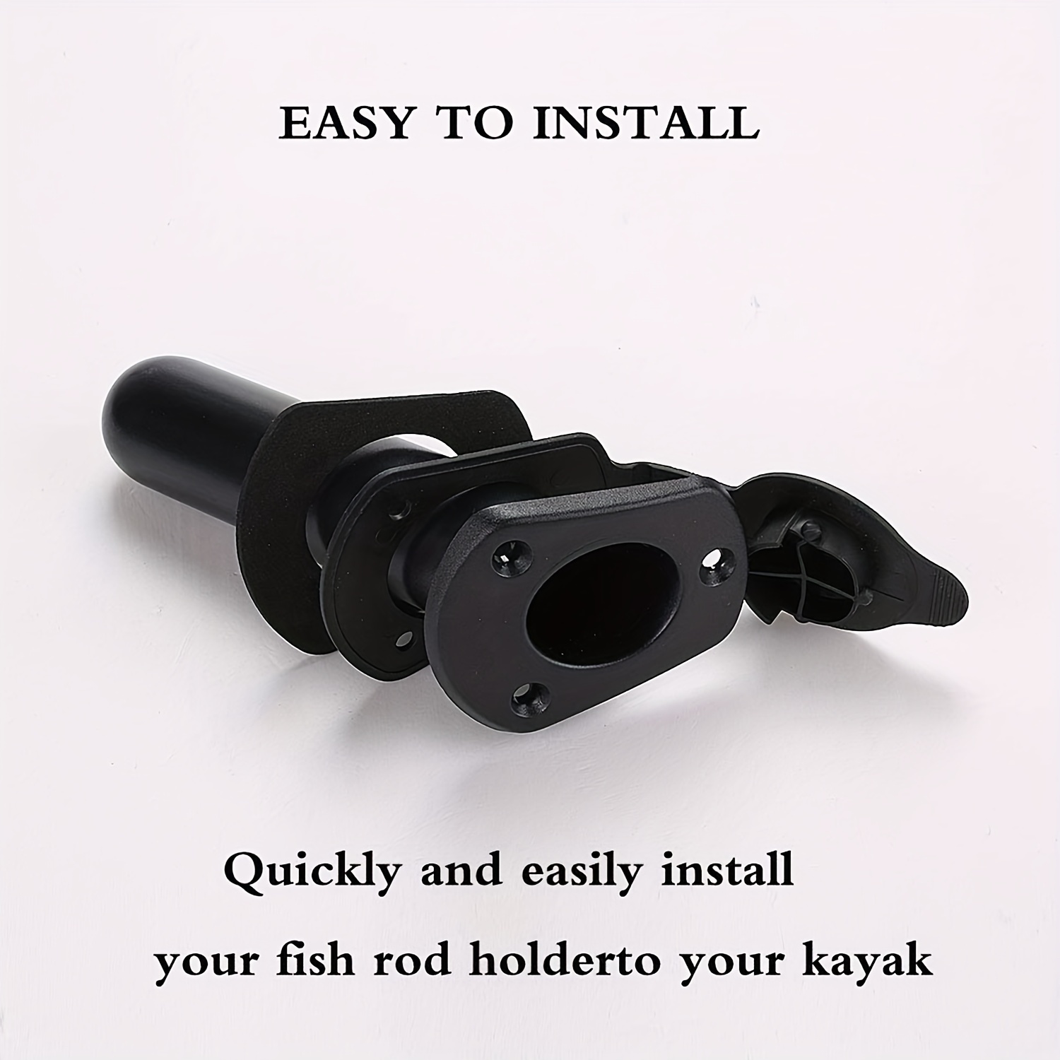 Kayak Deck Flush Mount Rod Holders Cover Enhance Fishing - Temu