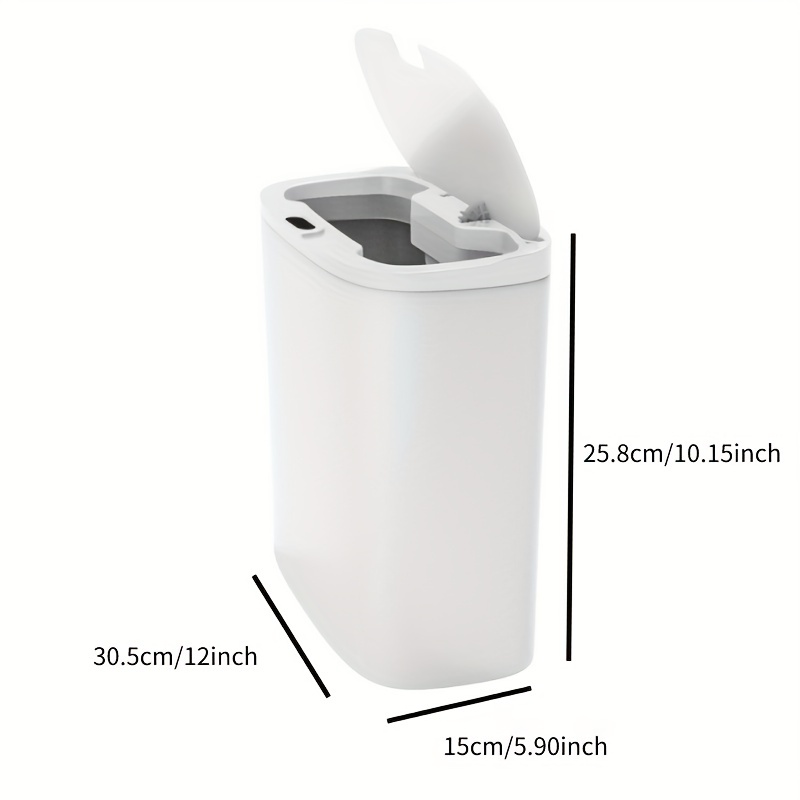 Sterilite White Touch-Top Trash Cans