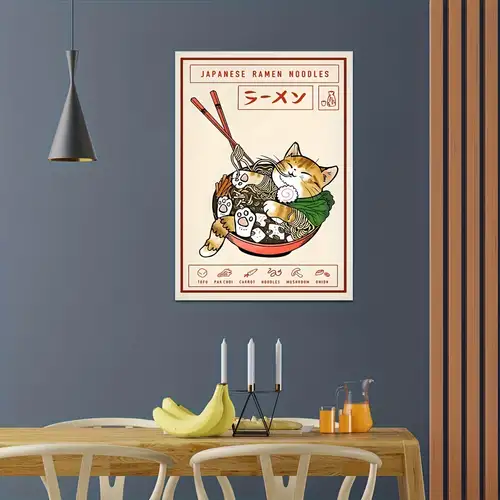 1 Pc Studio Ghibli Friandises Affiche, Affiche D'impression Sur Toile, Anime  Japonais Nourriture Ramen Cheval Maquereau Toast Mur Art Photo, Décor De  Cuisine, Pas De Cadre - Temu France