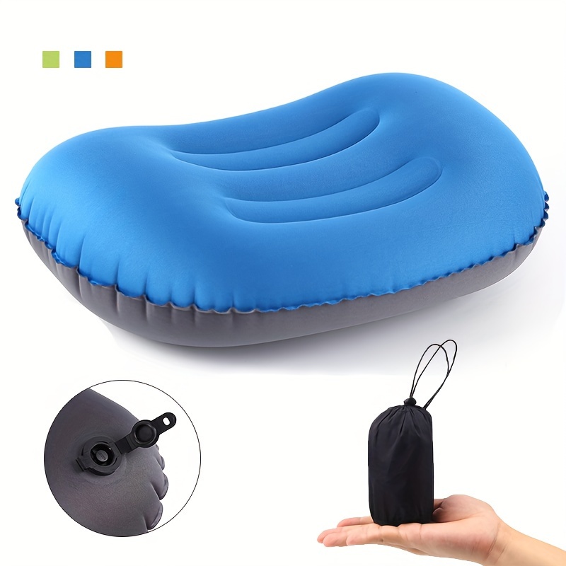 Ultralight Inflatable Air Pillow For Travel, Office, Hiking, Beach, Car,  Plane, And Party - Convenient Sleep Cushion With Head Rest Support - Pvc  Flocking Material - - Temu