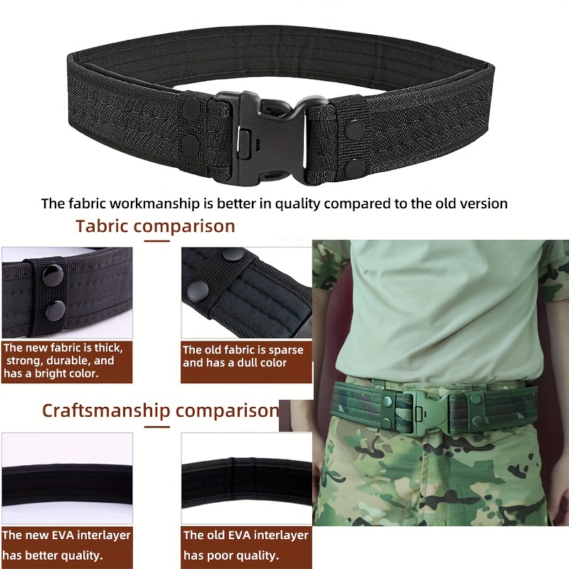 Cinturón táctico de combate para hombre, cinturón militar de