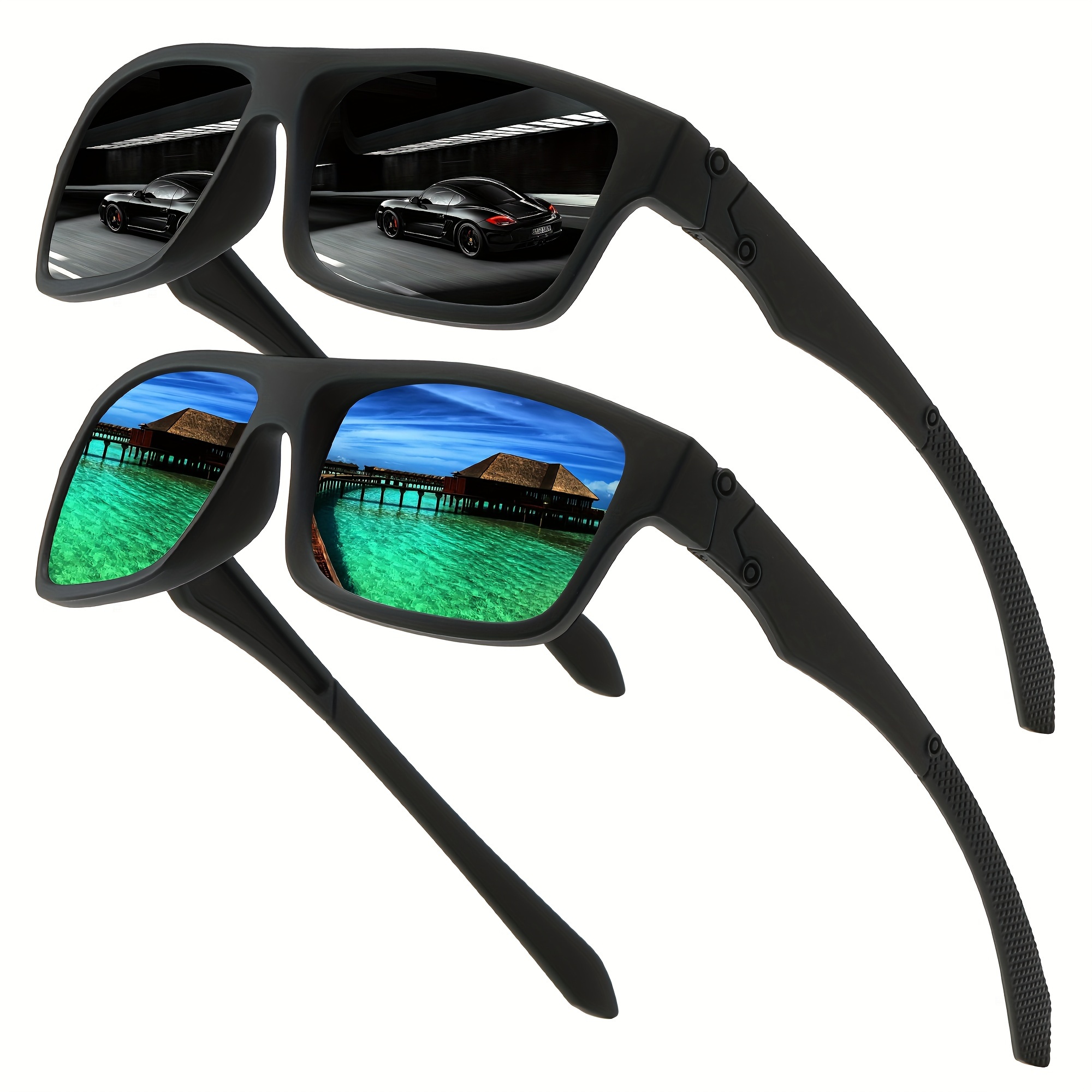 Men's Polarized Sunglasses Outdoor Sports Cycling Sunglasses Driver Driving Fishing Glasses UV400,Sun Glasses,Googles 4K Pit Vipers,Goggles